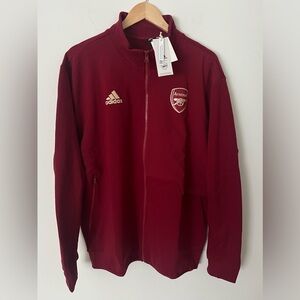 Adidas Arsenal 2023-2024 Anthem Jacket Mens XL Burgundy Football HZ2080 ($110)